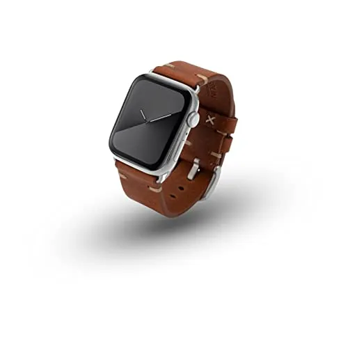 JT Berlin Smartwatch-Armband Alex II Vintage für Apple Watch - Hochwertiges Echtleder-Armband für Apple Watch Ultra und Series 1-8, handgefertigt in Deutschland, bietet eleganten Look und höchsten Tragekomfort.