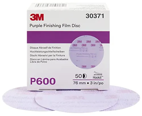 3M Polierscheibe Hookit 30371, ca. 8 cm, Körnung P600, violett