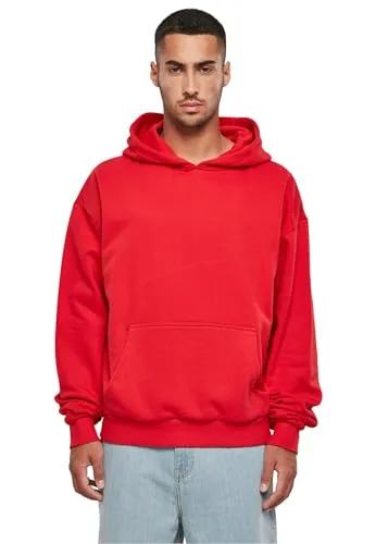 Build your Brand Herren BY162-Ultra Heavy Cotton Box Hoody - Kapuzenpullover in Cityred, 5XL - Kapuzenpullover für Herren mit großer Känguru-Tasche und breiten Rippenbündchen, ideal für Komfort und Stil.