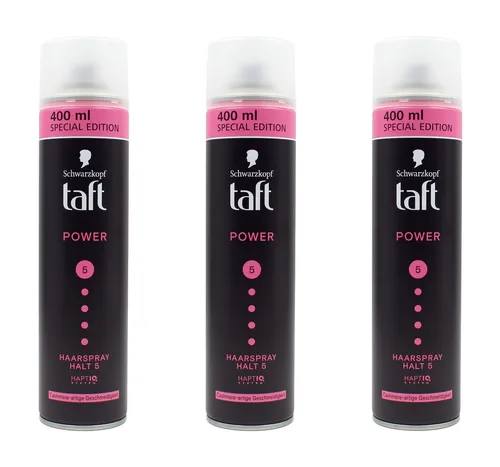  Taft Power Cashmere Haarspray mit extra starkem Halt für trockenes und beschädigtes Haar Cashmere 400 ml