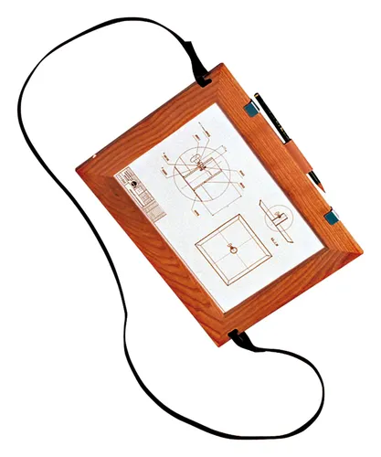 Nedo Feldbuchrahmen A4 Holz - 645250 - Vermessungszubehör, stabiler Holzrahmen für präzise Aufzeichnungen im Freien und optimale Handhabung