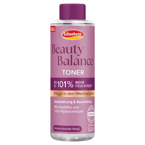 Schaebens Beauty Balance Toner 1 St - Hochwertiger Toner für die Haut in den Wechseljahren, mit pH-hautneutraler Formel für intensive Feuchtigkeit und ein revitalisiertes Hautbild. Ideal zur täglichen Pflege.