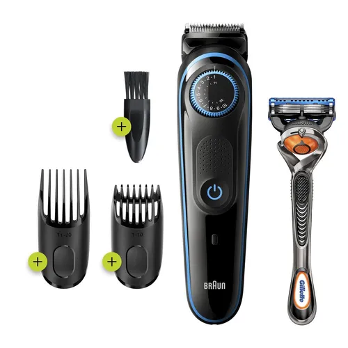 Braun - Trimmer fürs Gesicht "BeardTrimmer BT5240" in Schwarz/Blau