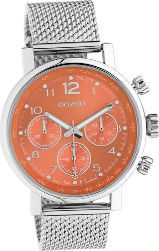 Oozoo Edelstahl Uni Uhr C10903 Analog Quarzuhr Armband silber Timepieces D2UOC10903