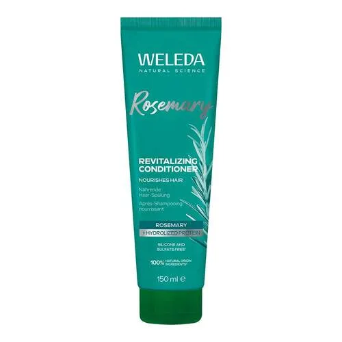 Weleda Rosmarin Revitalising Conditioner 150 ml - Conditioner für natürliche Haarpflege, nährt das Haar und sorgt für strahlenden Glanz mit Bio-Rosmarinöl und Jojobalöl, ohne Silikone und Sulfate.