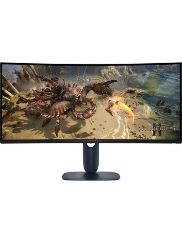 Dell Alienware 34 Gaming Monitor AW3425DWM - 34" gebogener Gaming Monitor mit UWQHD 3440 x 1440 Auflösung und 180 Hz Bildwiederholrate für ein intensives Spielerlebnis. Ideal für Gamer, die Wert auf Geschwindigkeit und Bildqualität legen.