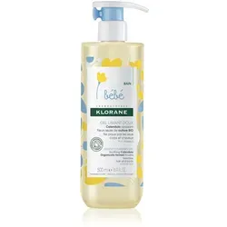Klorane Bébé Calendula Reinigungsgel für Kinder - Babypflege: Sanftes Reinigungsgel mit Calendula, ideal für die empfindliche Haut von Neugeborenen, reinigt gründlich ohne auszutrocknen und pflegt zugleich.