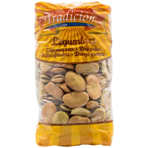 Tradicion Jumbo Saubohnen 800 g - Bohnen & Hülsenfrüchte - Hochwertige getrocknete Jumbo Saubohnen, ideal für nahrhafte Gerichte und eine proteinreiche Ernährung.