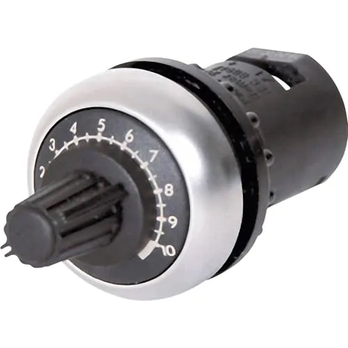 Eaton M22-R10K Potentiometer - 10k, Frontbefestigung, präzise Einstellungen im RMQ-Titan Design und IP66 Schutzklasse