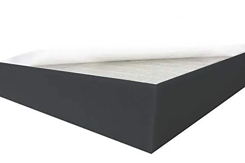 Dibapur ® Black FSE • Flamm hemmend SELBSTKLEBEND Raum Akustik Schaumstoff Dämmung Schallschutz (50x50x15 cm)