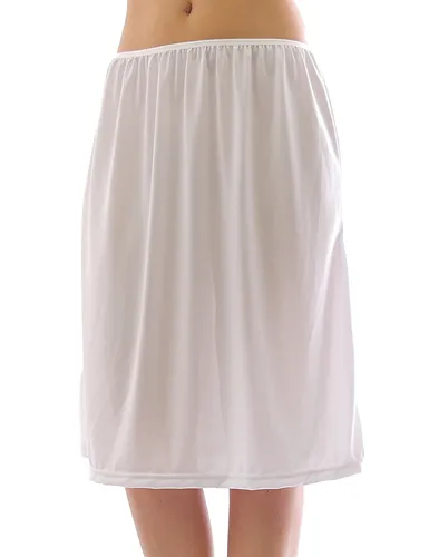 Maxi Unterrock Gummibund Falten Rock Maxirock lang Skirt Unterwäsche Midi