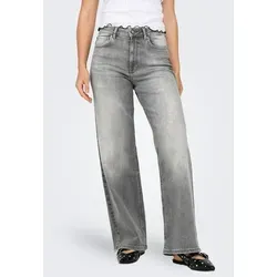 ONLY High-waist-Jeans ONLMADISON BLUSH HW WID DNM REA0938 NOOS - Modische High-waist-Jeans in Light Grey Denim, elastisch und pflegeleicht, ideal für einen stylishen Look im Alltag. Perfekt für jede Gelegenheit!