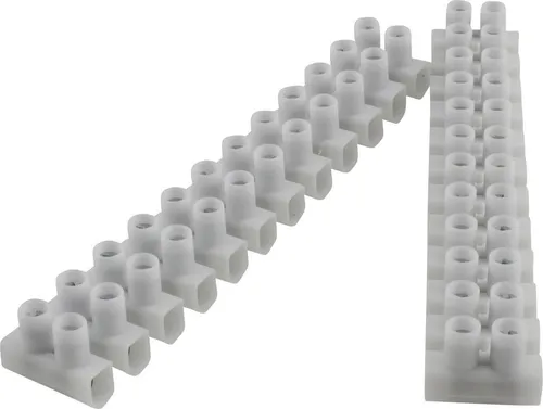 Unitec 2x Lüsterklemmen Verbindungsklemme 12polig x 1,5-6,00mm² weiß VDE