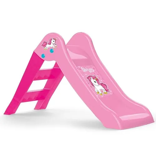 Meine erste Einhorn Rutsche Rosa – Indoor und Outdoor Sitzrutsche Unicorn - Rutschen für Kinder ab 2 Jahren, ideal für drinnen und draußen, fördert Spiel und Bewegung mit einem zauberhaften Einhorn-Design.