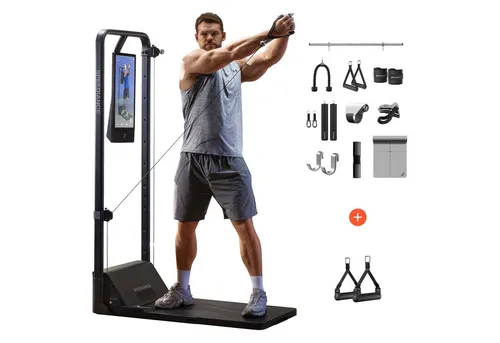 SPEEDIANCE Kraftstation Gym Monster 2 - Multifunktionale Smith-Maschine für Ganzkörpertraining, KI-gesteuert und klappbar, ideal für Zuhause mit maximal 200 kg Benutzergewicht.
