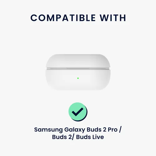 kwmobile Aramid-Design Kopfhörer Schutzhülle kompatibel mit Samsung Galaxy Buds 2 Pro / Buds 2 / Buds Live Hülle - In-Ear Headphones-Hülle im