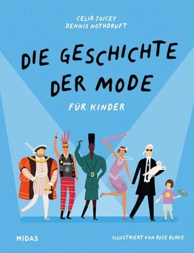 Die Geschichte der Mode für Kinder - Hörbuch über die Entwicklung der Mode, ideal für Kinder ab 8 Jahren, das Modegeschichte mit zeitgenössischen Einflüssen verknüpft und ikonische Designer vorstellt.