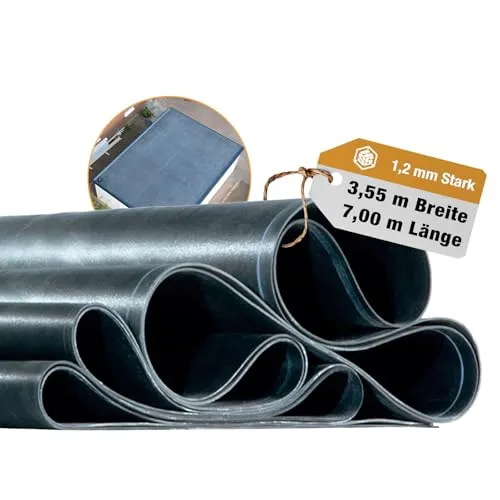 Dachfolie EPDM DACHPROTECT 1,2mm Schwarz - Dachbeschichtungen & -farben, 100% wasserdicht und nahtlos verlegbar für über 50 Jahre zuverlässigen Schutz.