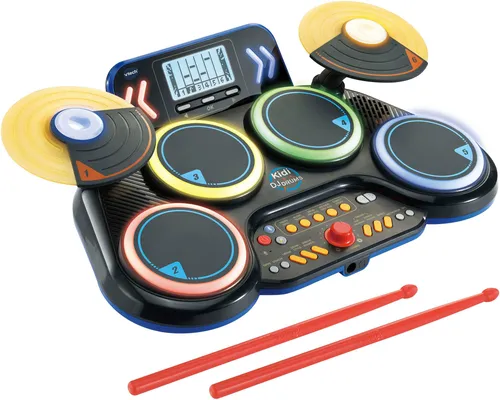 VTech Kidi DJ Drums (Deutsch) (80-572604) - interaktive DJ-Spielzeugtrommeln, ideal für kreative Kinder und musikalische Entfaltung