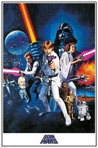 STAR WARS KRIEG DER STERNE FILMPOSTER A NEW HOPE POSTER KINOPLAKAT FILMPLAKAT