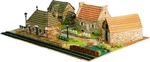 Domus Kits Modellbausatz DiH0rama 2 HO - Dorf im Maßstab 1:87 - Modellbauzubehör für kreative Bastler, 1547-tlg. Bausatz aus echten Tonsteinen, ideal für detailreiche Dioramen und ab 14 Jahren geeignet.