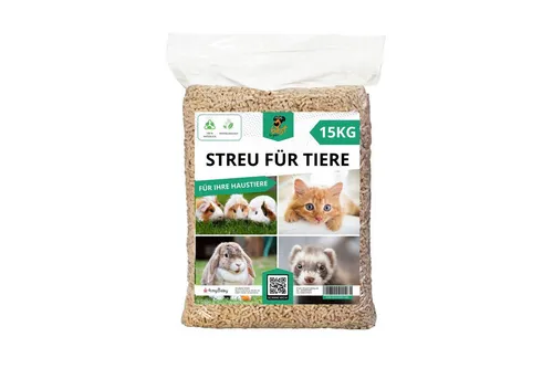 Best for Pets Katzenstreu 15 kg - 100% natürlich - Katzenstreu aus 100% natürlichen Materialien, staubarm und ideal für empfindliche Katzen. Perfekt für eine saubere und gesunde Umgebung.
