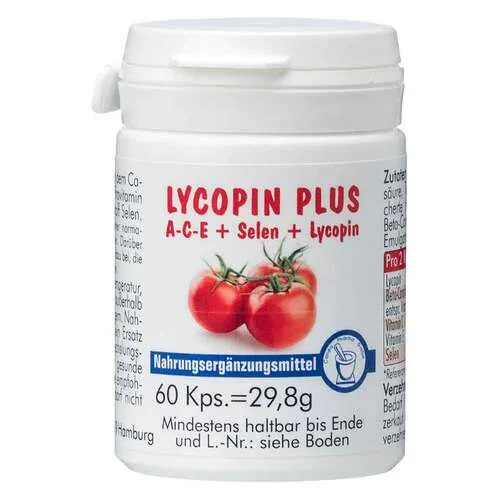 Lycopin Plus Kapseln 60 St - Arzneimittel mit antioxidativen Eigenschaften, ideal zur Unterstützung der Gesundheit und des Wohlbefindens.
