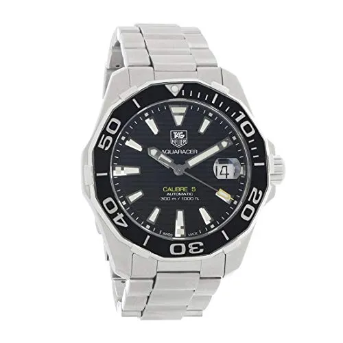 TAG Heuer Aquaracer Automatikuhr WAY211A.BA0928 - Herrenbekleidung mit Edelstahl-Gehäuse und -Armband, schwarzem Zifferblatt und präzisem automatischem Uhrwerk für sportliche Eleganz.