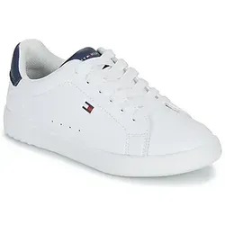 Sneaker TOMMY HILFIGER für Kinder, Gr. 30, weiß-blau - Stylischer TOMMY HILFIGER Sneaker aus Synthetik, ideal für Freizeitaktivitäten. Mit Logoverzierung und komfortabler Passform für mittlere Füße.