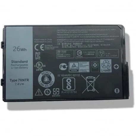 Huiyuan 26 Wh 3420 mAh 7,4 V 7 x NTR FH8RW J7HTX Laptop-Akku, kompatibel mit Dell Latitude 12 7202 Rugged Tablet