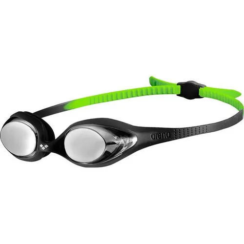 arena Spider Junior Mirror Schwimmbrille - Schwimmbrille für Kinder mit verspiegelten Antibeschlag-Gläsern und UV-Schutz, ideal für jungen Schwimmer zwischen 6 und 12 Jahren mit hypoallergenen Silikondichtungen für hohen Tragekomfort.