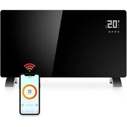 Gologi Elektrische Heizung - Konvektorheizung mit App-Steuerung - Effiziente Konvektorheizung mit 2000W für Räume bis 25m². Einfach per App oder Touch bedienen, ideal für vielseitigen Einsatz im Zuhause. Genieße angenehme Wärme mit Sicherheitsfunktionen.