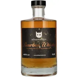 BÖSER KATER Bourbon Whisky 40% Vol. 0,5l - Likör & Kräuterschnaps, einzigartiger US Bourbon Whisky mit Karamell- und Vanille-Aromen, ideal als Geschenk und unterstützt den Katzenschutz.