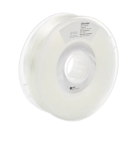 ULTIMAKER 74944 - Nylon PAX Filament, M2085 transparent, 750 g - Filament für 3D-Drucker, bietet beeindruckende Haltbarkeit und Flexibilität, ideal für Prototypen und funktionale Teile. Hohe Schlagzähigkeit und geringe Reibung für optimale Druckergebnisse.