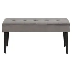 AC Design Polsterbank Set – Grau - Sitzbänke für Wohnen und Diele, praktische Polsterbank mit 4 Rollen, ideal für flexibles Sitzen und einfachen Transport.