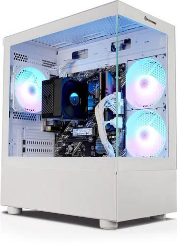 Kiebel Invader XS PC - Leistungsstarker Gaming-PC mit Ryzen 5 und 32 GB RAM - PC-System mit AMD Ryzen 5 5600GT, 32 GB RAM und 1000 GB SSD. Ideal für Gaming und Multitasking, ausgestattet mit ARGB-Beleuchtung und WLAN.