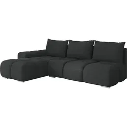 Mirjan24 Ecksofa Bukirt mit Bettkasten, 3 Sitzer L-Form Sofa mit Schlaffunktion, Eckcouch für Wohnzimmer, Couch mit Bettfunktion (Velo 636, Seite: Links)
