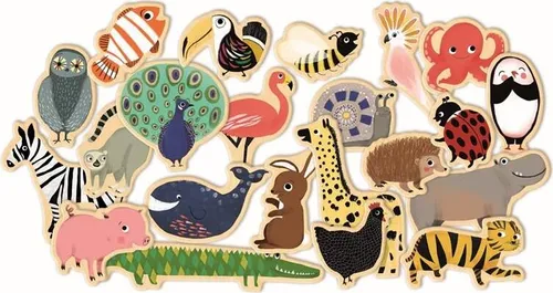 DJECO Magnetische Tiere aus dem Zoo