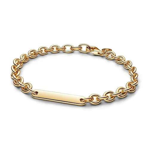 PANDORA Moments Gravierbarer Stab Kettenarmband - Armbänder für Damen, personalisierbar mit Gravur für individuelle Botschaften und ideal für einen modernen Stil.