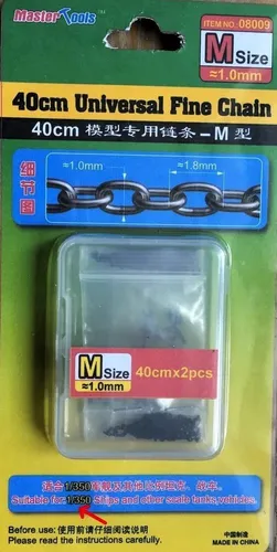 Master Tools 08009 Universal Kette M 1,0x1,8mm 40cm Modellbau Schiff Panzer