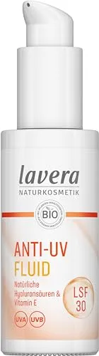 LAVERA Anti-UV Fluid LSF 30 - 30 ml - Sonnenschutzmittel mit Lichtschutzfaktor 30, schützt die Haut effektiv vor UV-Strahlen und sorgt für eine angenehme, leichte Textur.