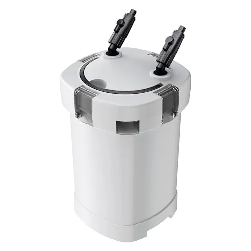 SunSun HW-505A Aquarium Außenfilter 800 L/h - Aquarienfilter für Süß- und Salzwasser mit 4-Stufen-Filtration für kristallklares Wasser und energieeffizienter Pumpe (15 W) für Aquarien bis 400 L.