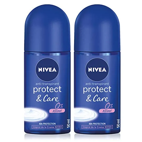 Nivea 48H Protect & Care Deo - Deo mit 48 h Anti-Transpirant Formel, pflegt die Haut und sorgt für ein sanftes Gefühl. Erlebe den unvergleichlichen Duft der Nivea Creme, ganz ohne Alkohol.
