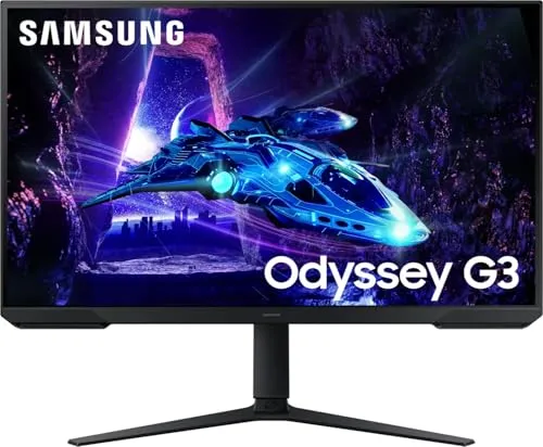 Samsung Odyssey G3 32" Gaming Monitor LS32DG300EUXEN - Gaming Monitor mit 180Hz Bildwiederholrate, 1ms Reaktionszeit und FreeSync für flüssige Spielerlebnisse. Ideal für leidenschaftliche Gamer!