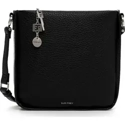 SURI FREY Umhängetasche SFY Buffey Crossbody Bag schwarz - Vielseitige Umhängetasche mit drei Hauptfächern für optimale Organisation. Verstellbarer Schulterriemen und modernes Design machen sie zum perfekten Begleiter im Alltag. Sicherer Reißverschluss für schnellen Zugriff auf Essentials.