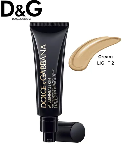 DOLCE&GABBANA Millennialskin Tinted Moisturizer - 50ml - Damen Tagespflege mit getönter Feuchtigkeitspflege, ideal für alle Hauttypen. Bietet LSF 30 und UVA-Schutz für einen strahlenden, geschützten Teint.