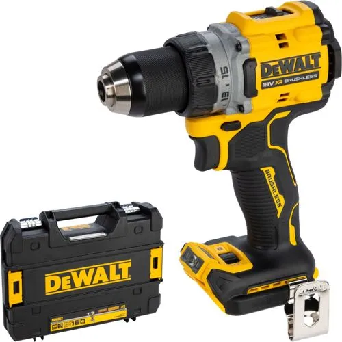 DeWalt DCD800NT-XJ 18V Akku-Bohrschrauber - Akkuschrauber ohne Akku, kompakt und leichtgewichtig, ideal für präzises Arbeiten mit bis zu 2000 UpM und 27 Nm Drehmoment.