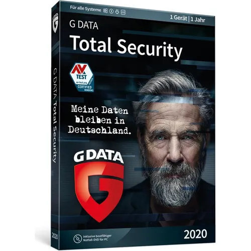 GDATA Total Security 3 Geräte Download Code - Security-Suiten mit 1 Jahr Laufzeit, ideal für sicheres Online-Banking und automatische Prüfung von USB-Sticks. Sofortiger Download für bis zu 3 Geräte.