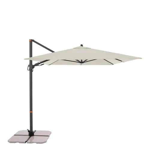 Doppler Pendelschirm myZone AX ca. 320 cm x 240 cm Natur 8-teilig
