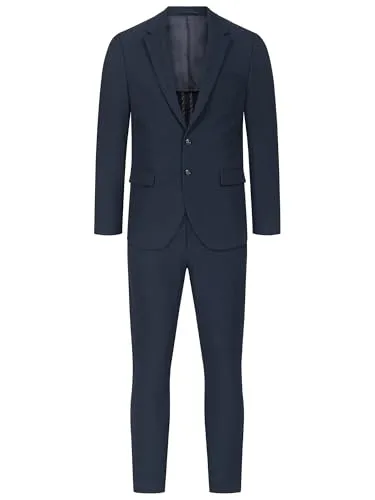 JEFF Herren JFMatthew Set Anzug 2-teilig | Eleganter Regular Fit Anzug für Männer Sky Captain, Größe 50 - Elegantes 2-teiliges Anzug-Set mit Sakko und Hose für einen zeitlosen Look. Der moderne Zweiknopf-Verschluss sorgt für eine schlanke Silhouette. Hochwertige Verarbeitung garantiert eine perfekte Passform und Langlebigkeit.